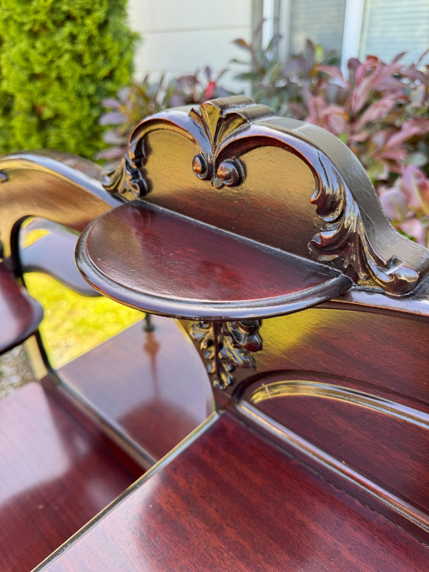 Stunning Antique Mahogany Music Cabinet