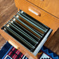 Vintage MCM Oak 3 Drawer Desk