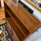 Vintage MCM Walnut Wood Bookshelf & Cabinet
