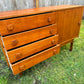 Vintage Domino Mobler Compact Teak Credenza