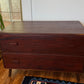 Vintage Restored Solid Walnut Wood Bedside Tables
