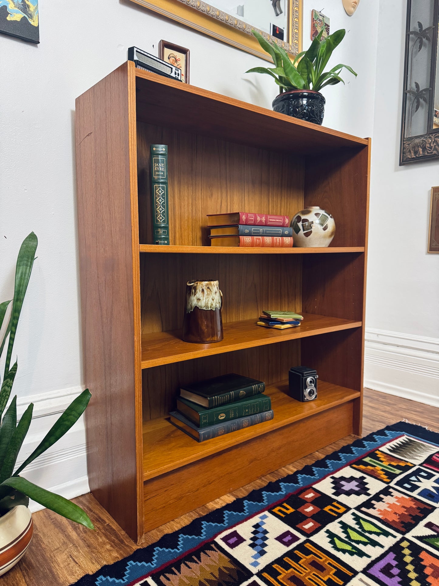 Vintage Teak Bookshelf