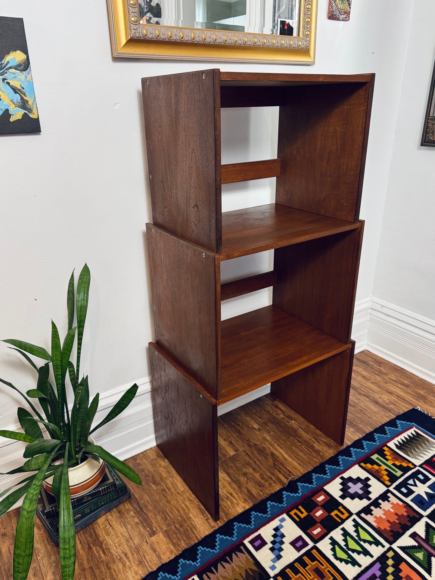 Vintage Modular Teak Stackable Tables