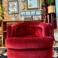 The Ripe Cherry Swivel Armchair