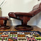 Ekorness Stressless Leather Reclincer Chair & Ottoman