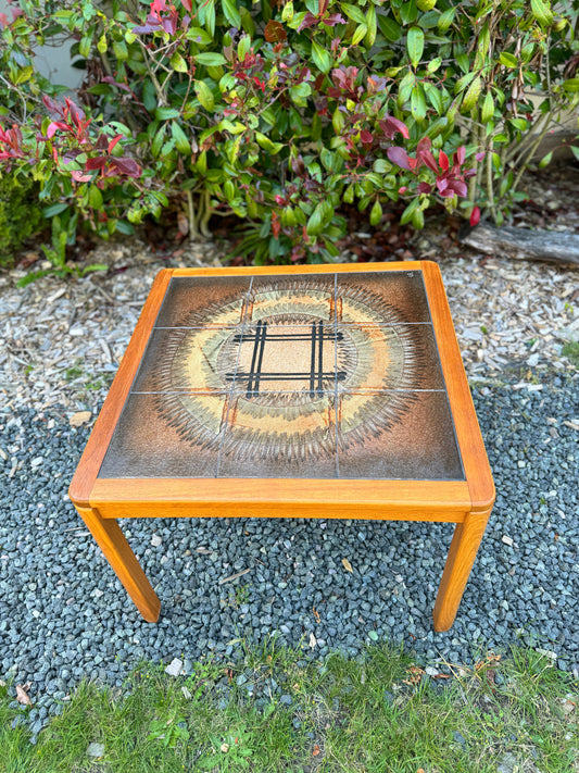 Johannes Anderson Danish Teak Tile Coffee Table