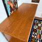 Vintage MCM Oak 3 Drawer Desk