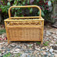 Funky Wicker Magazine/Vinyl Basket