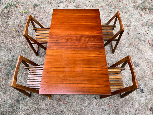 Mid-Century Modern Drop Leaf Table and Chairs