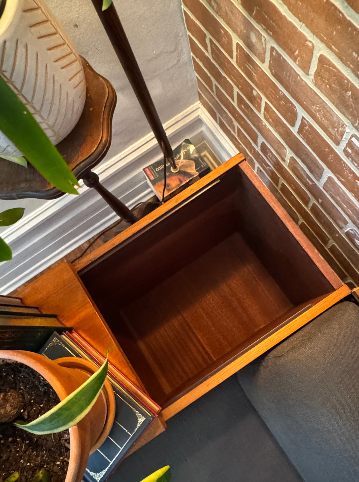 Vintage Teak Sofa Daybed W/ Storage