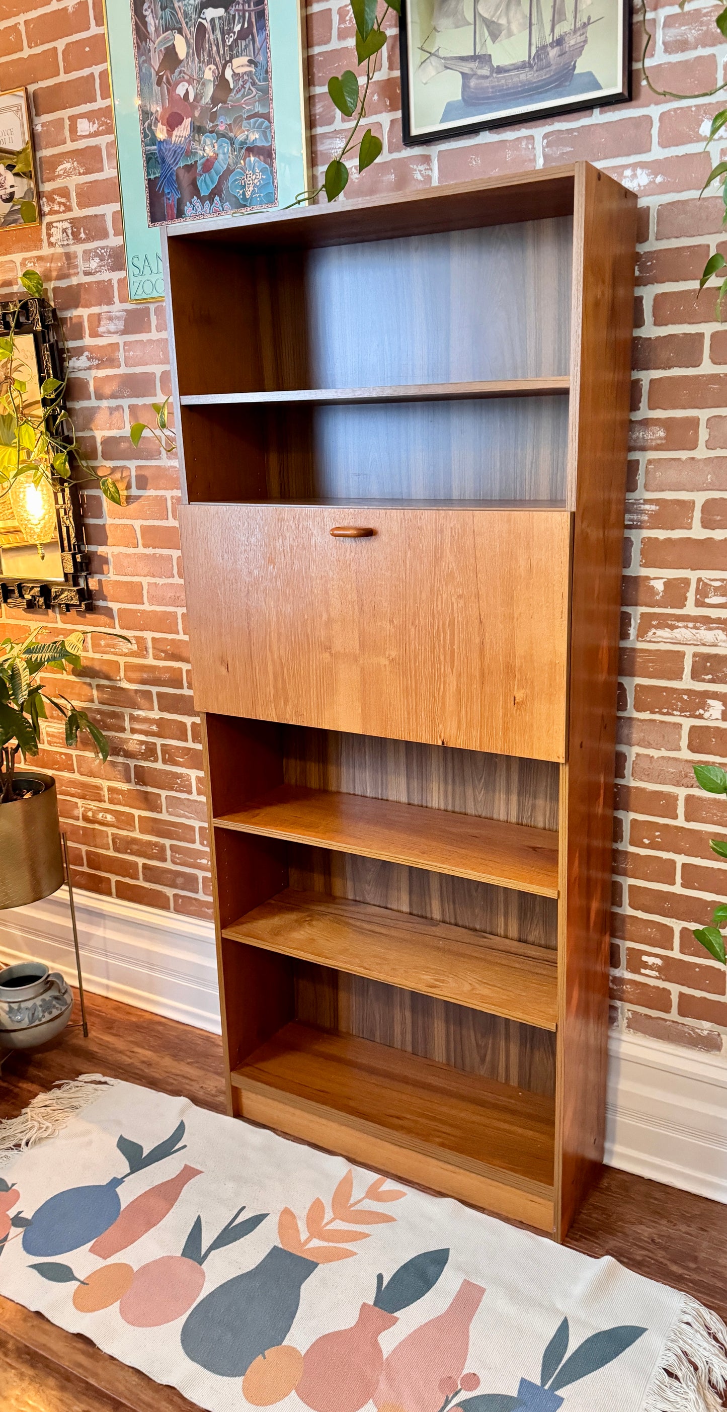 Danish Teak Cabinet & Bookshelf