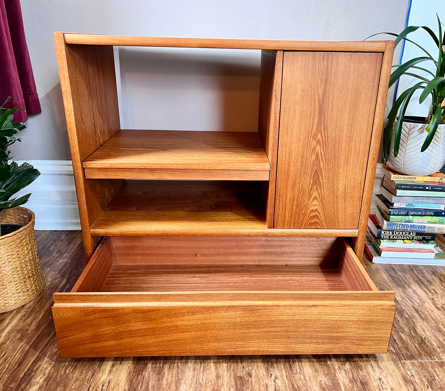 Vintage Teak Stereo Cabinet