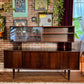 Vintage Danish Rosewood Sideboard & Hutch