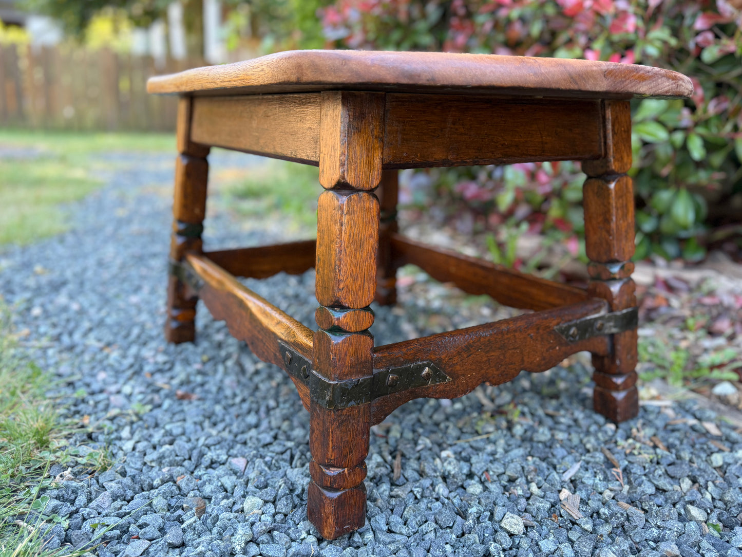 Vintage Rustic Solid Wood Small Table