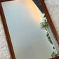 Vintage Solid Walnut Wood Mirror