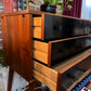 Vintage Two Tone Teak Dresser