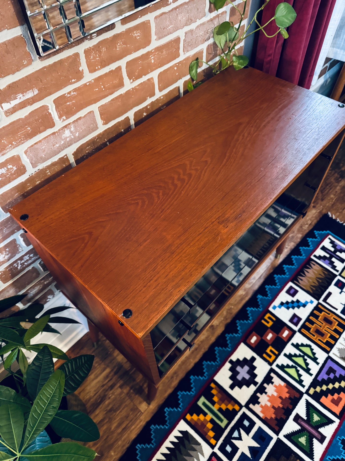 Vintage Two Tone Teak Dresser