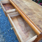 Vintage Wood Glass Door Cabinet