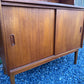 Vintage Danish Teak Cabinet Desk & Bookshelf