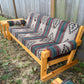 Vintage Solid Pine Southwestern Style 6 Piece Living Room Set