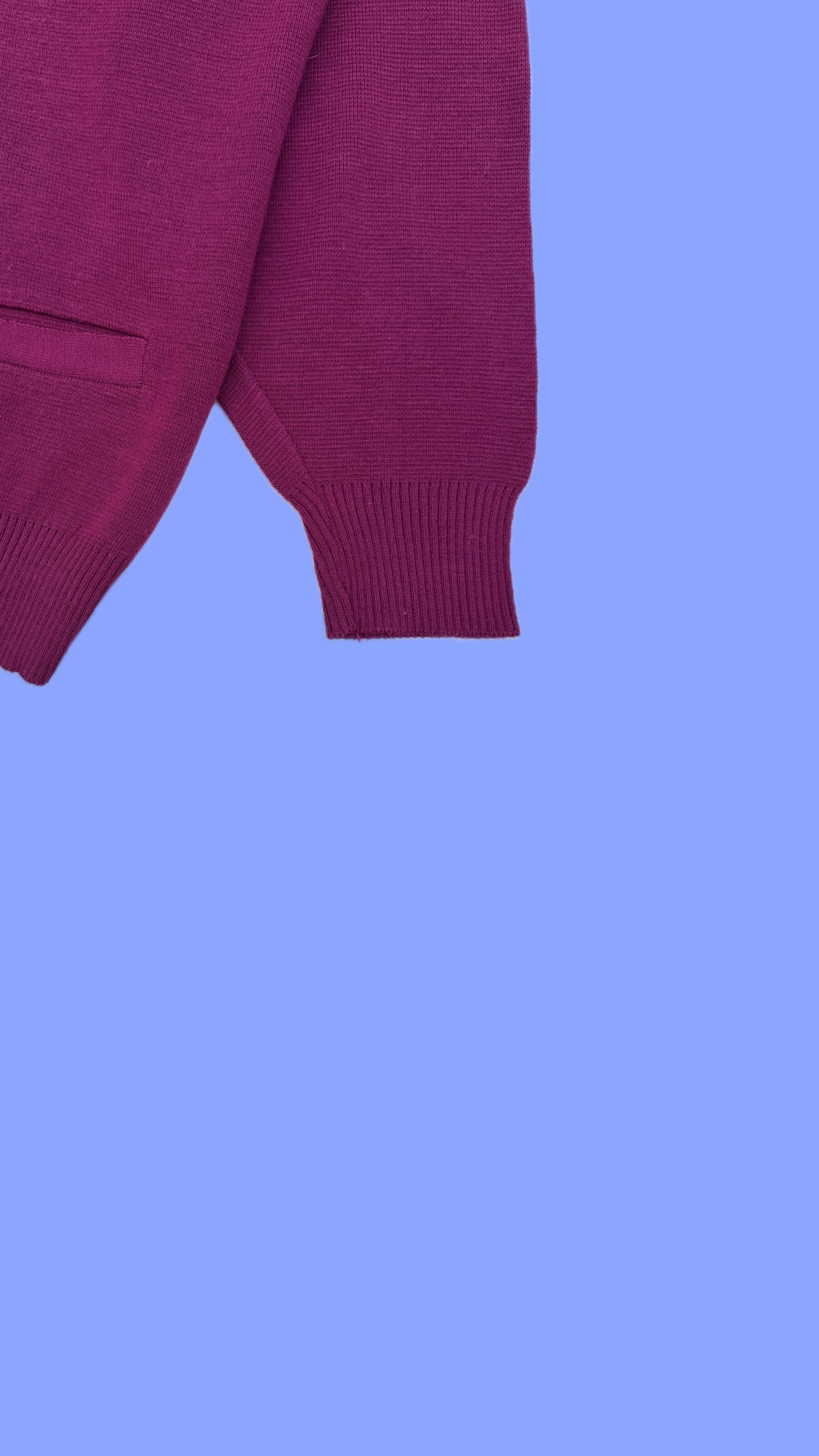 Vintage 80s Burgundy Knit Cardigan