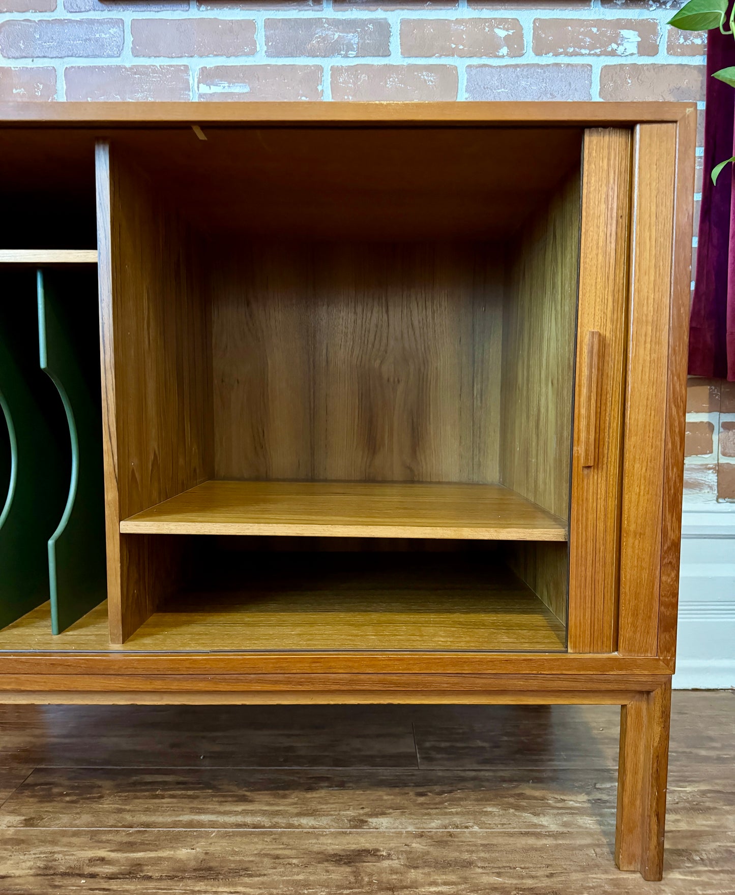 Danish Teak Record Cabinet