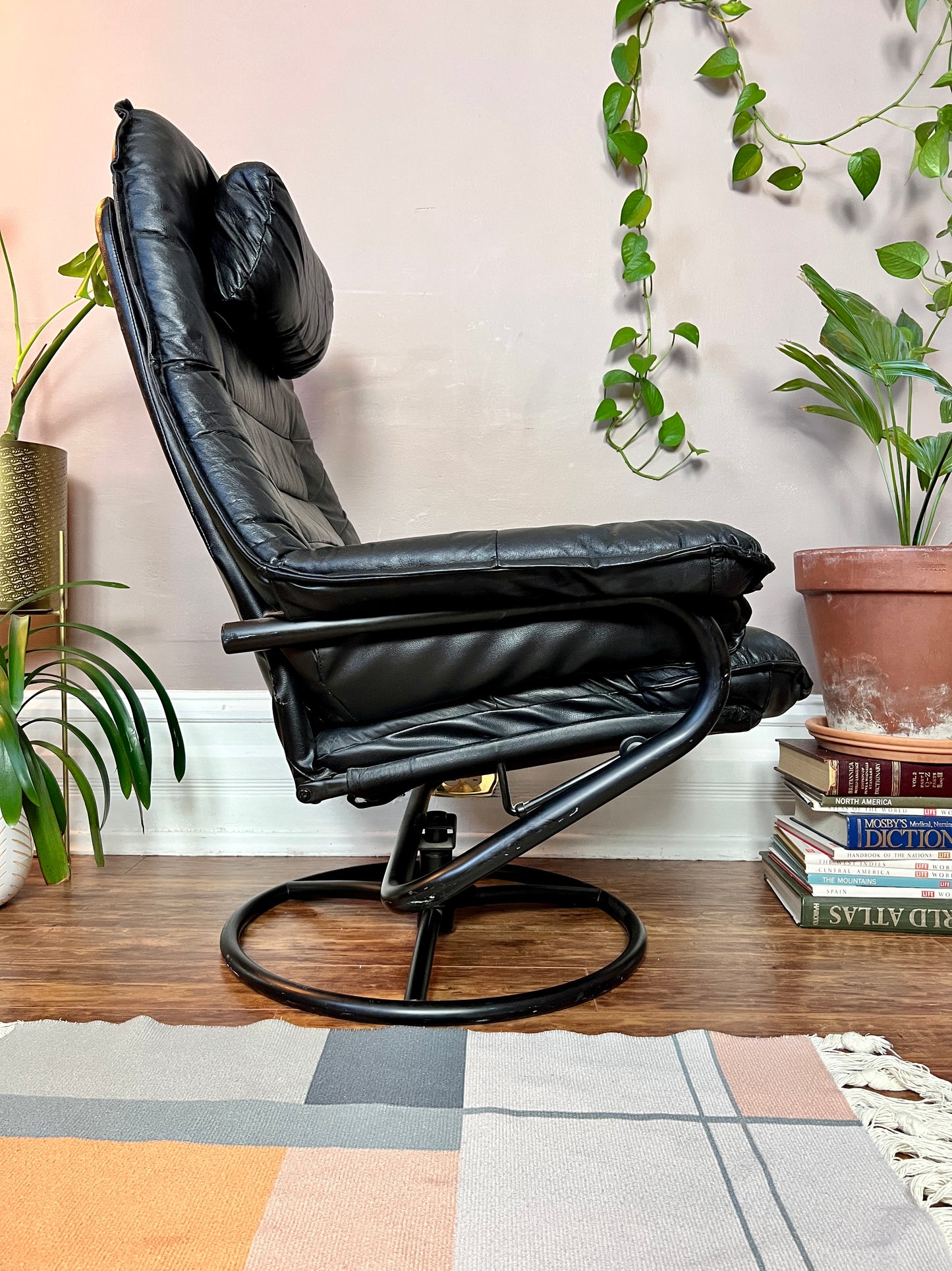 The Black Stallion Recliner & Ottoman
