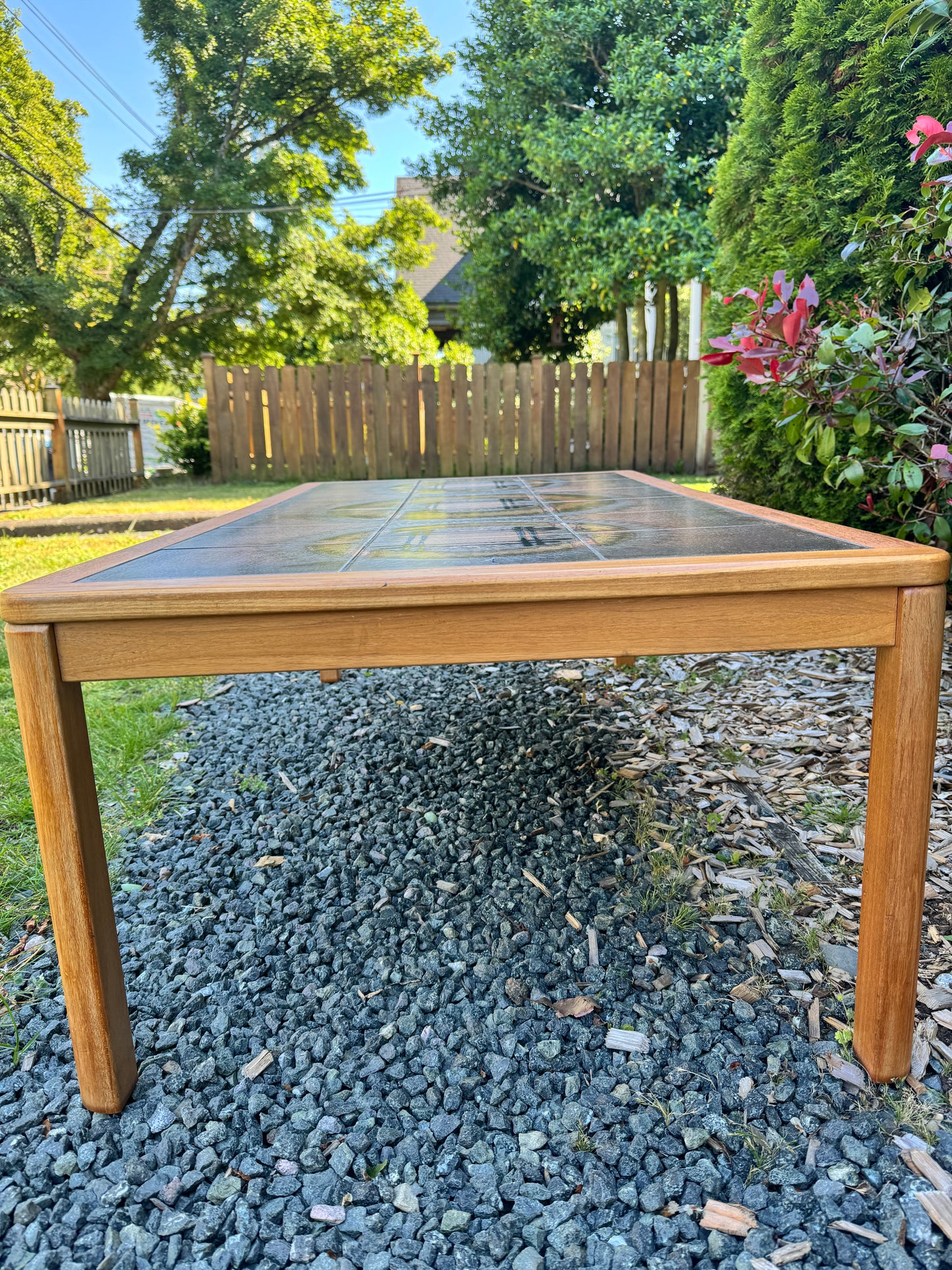 Johannes Anderson Danish Teak Tile Coffee Table