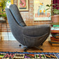 Vintage Egg Style Armchair & Ottoman