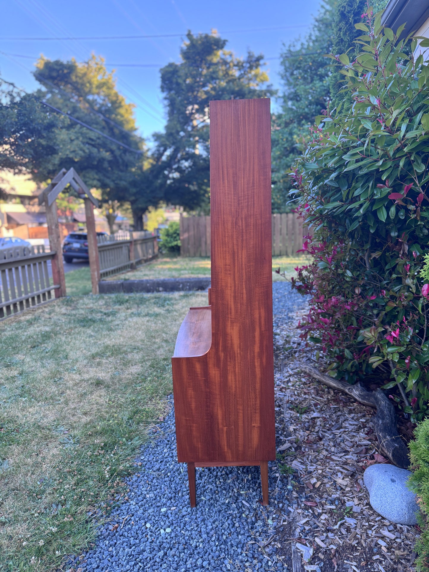 Vintage Danish Teak Cabinet Desk & Bookshelf