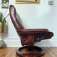 Ekorness Stressless Leather Reclincer Chair & Ottoman