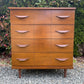 Vintage Walnut Wood Dresser