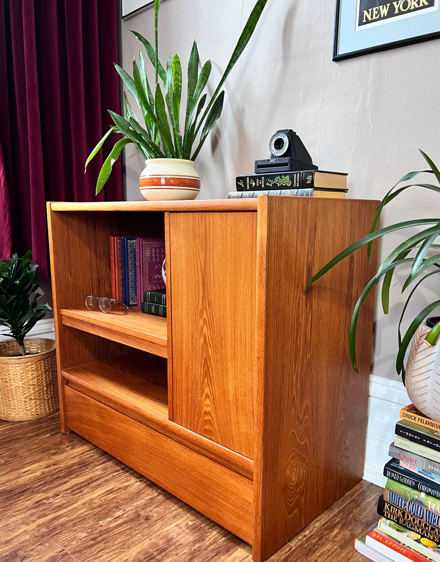 Vintage Teak Stereo Cabinet