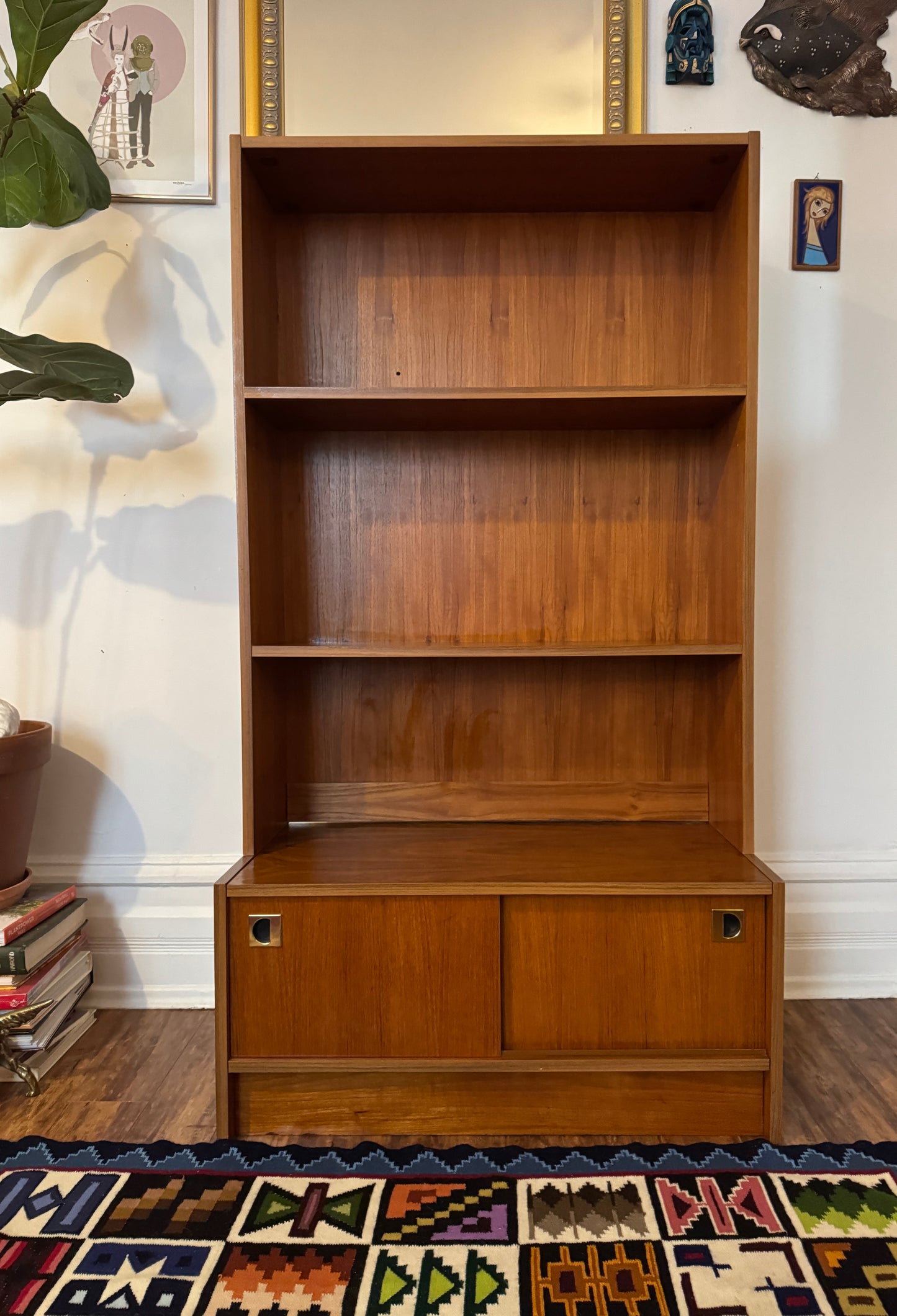 Vintage Danish Teak Bookshelf