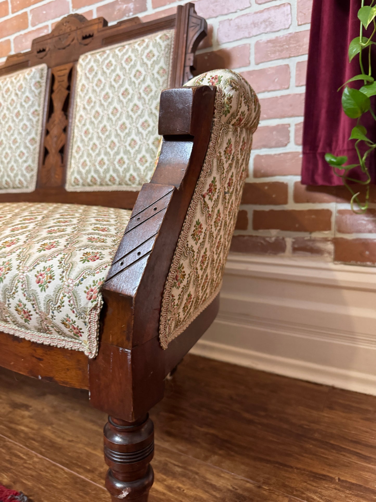Antique Eastlake Settee Loveseat