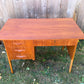 Vintage 4 Drawer Teak Desk
