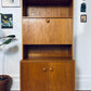 Vintage Teak Bar Cabinet w/ Shelves