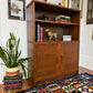Vintage MCM Walnut Wood Bookshelf & Cabinet