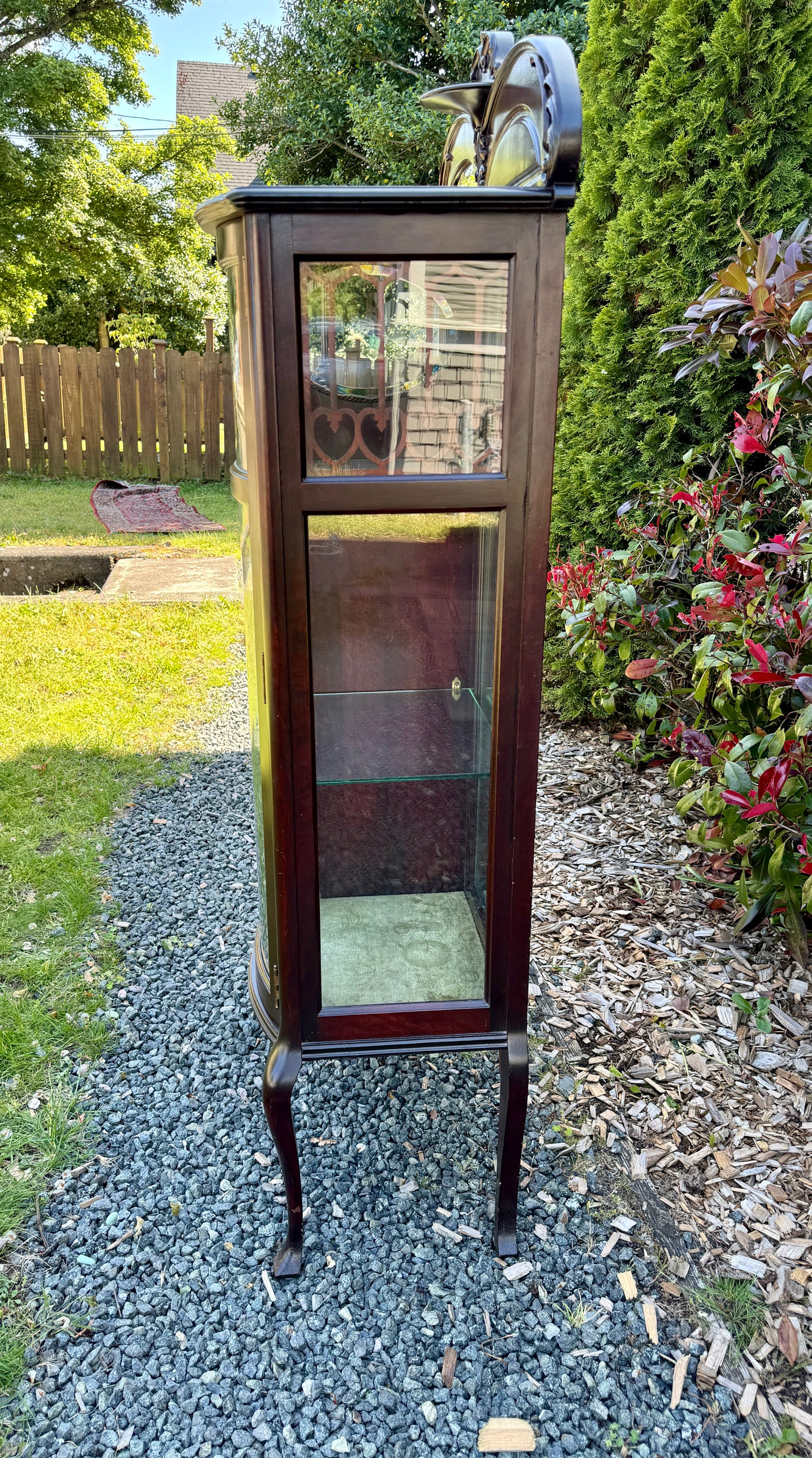 Stunning Antique Mahogany Music Cabinet