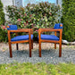 Vintage Solid Teakwood Armchairs