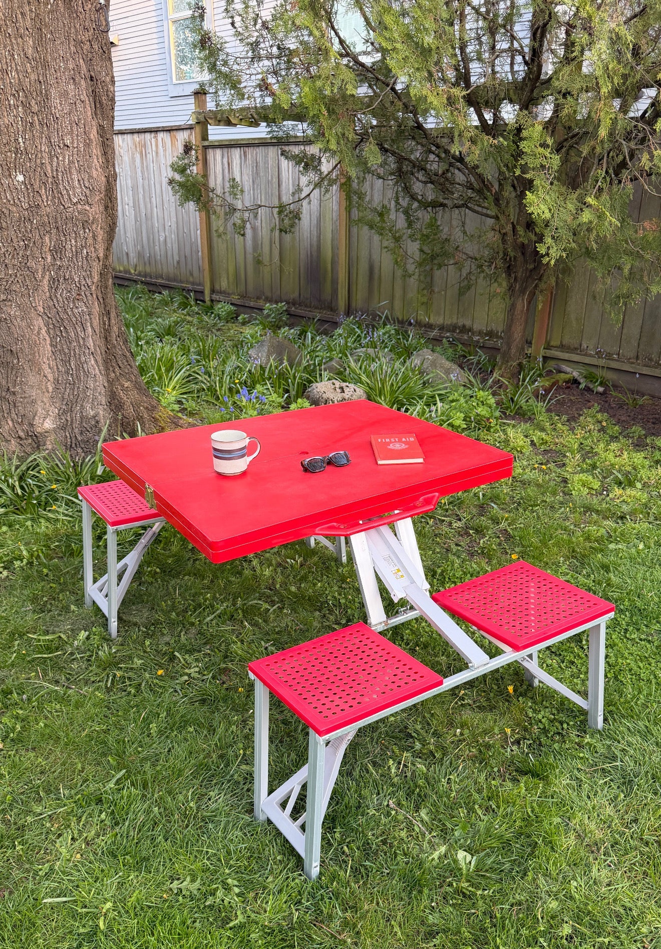 Vintage Portable Folding Picnic Table