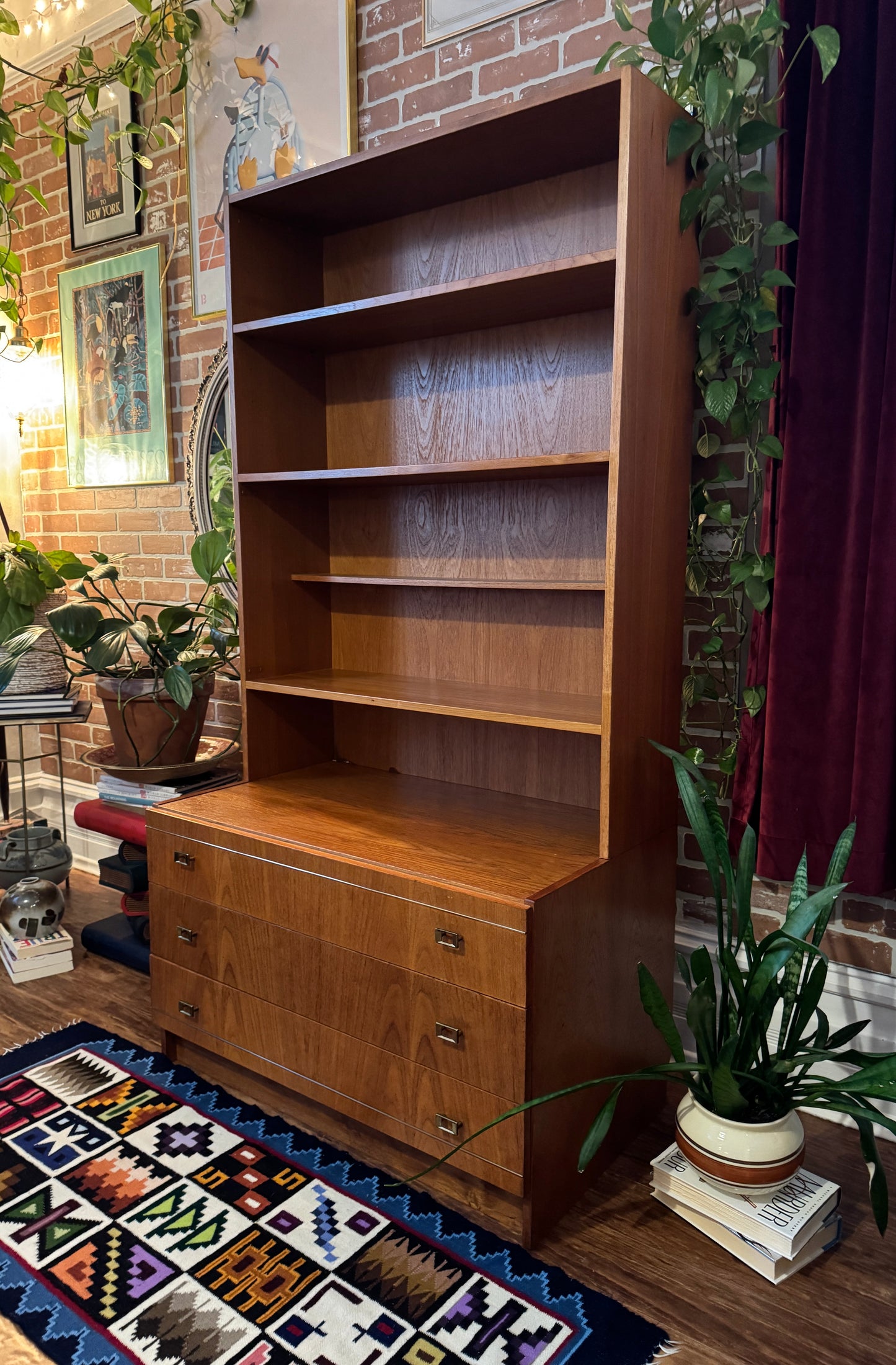 Vintage Danish Teak Bookcase