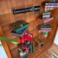 Vintage Teak Bookshelf W/ Glass Shelves