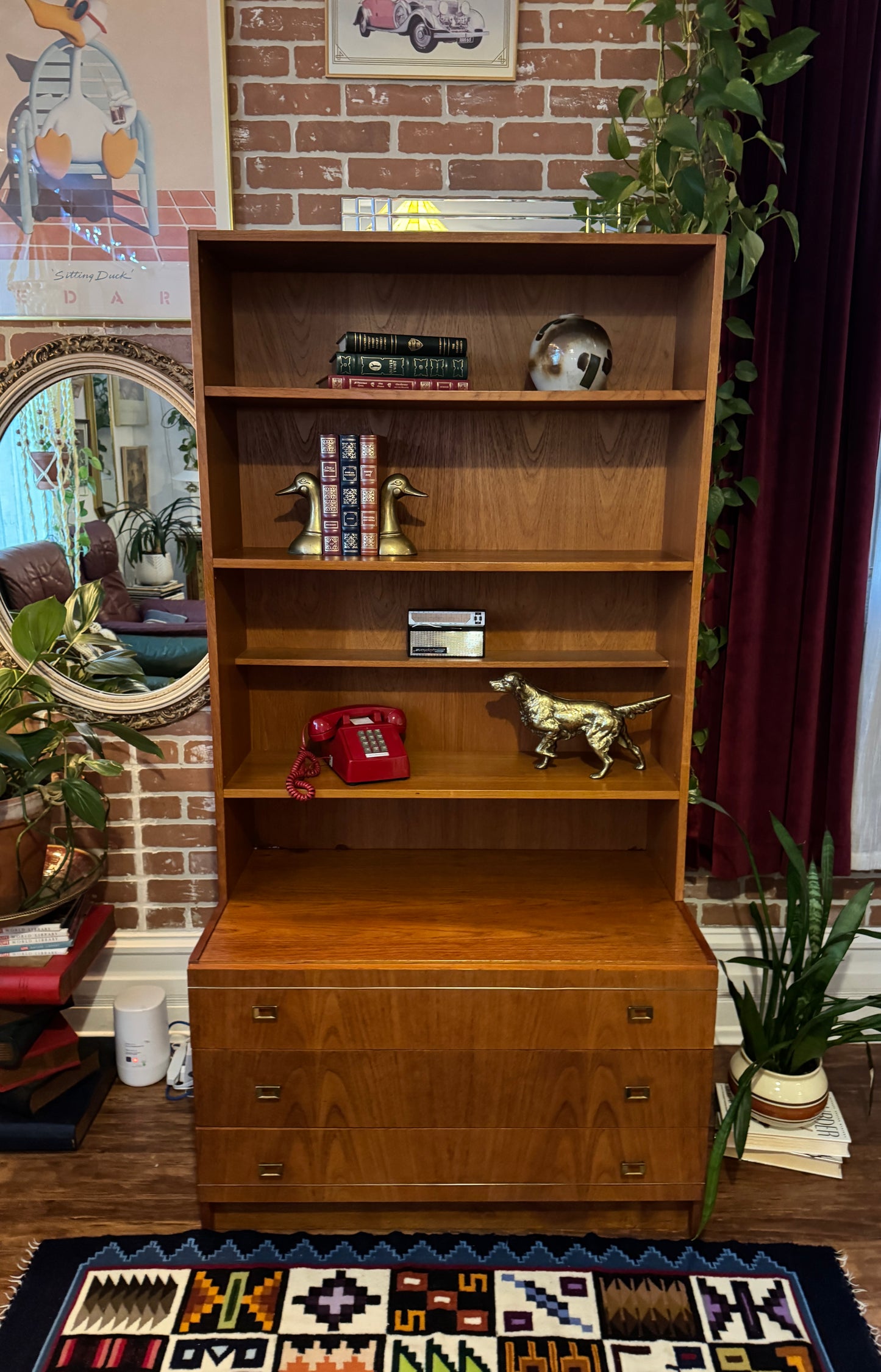 Vintage Danish Teak Bookcase