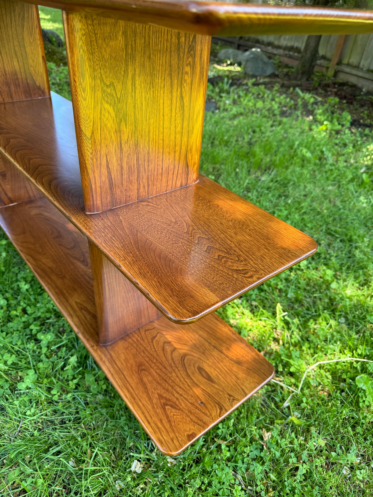 Stunning MCM Solid Elm Shelf