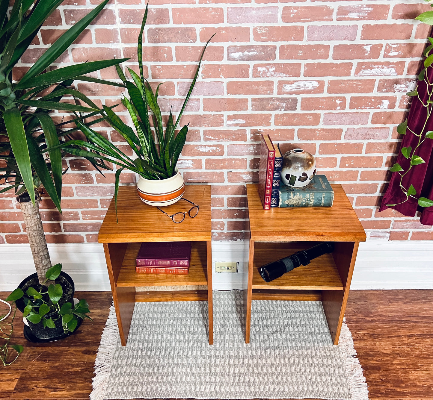 The Mercury Teak Nighstands