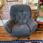 Vintage Egg Style Armchair & Ottoman