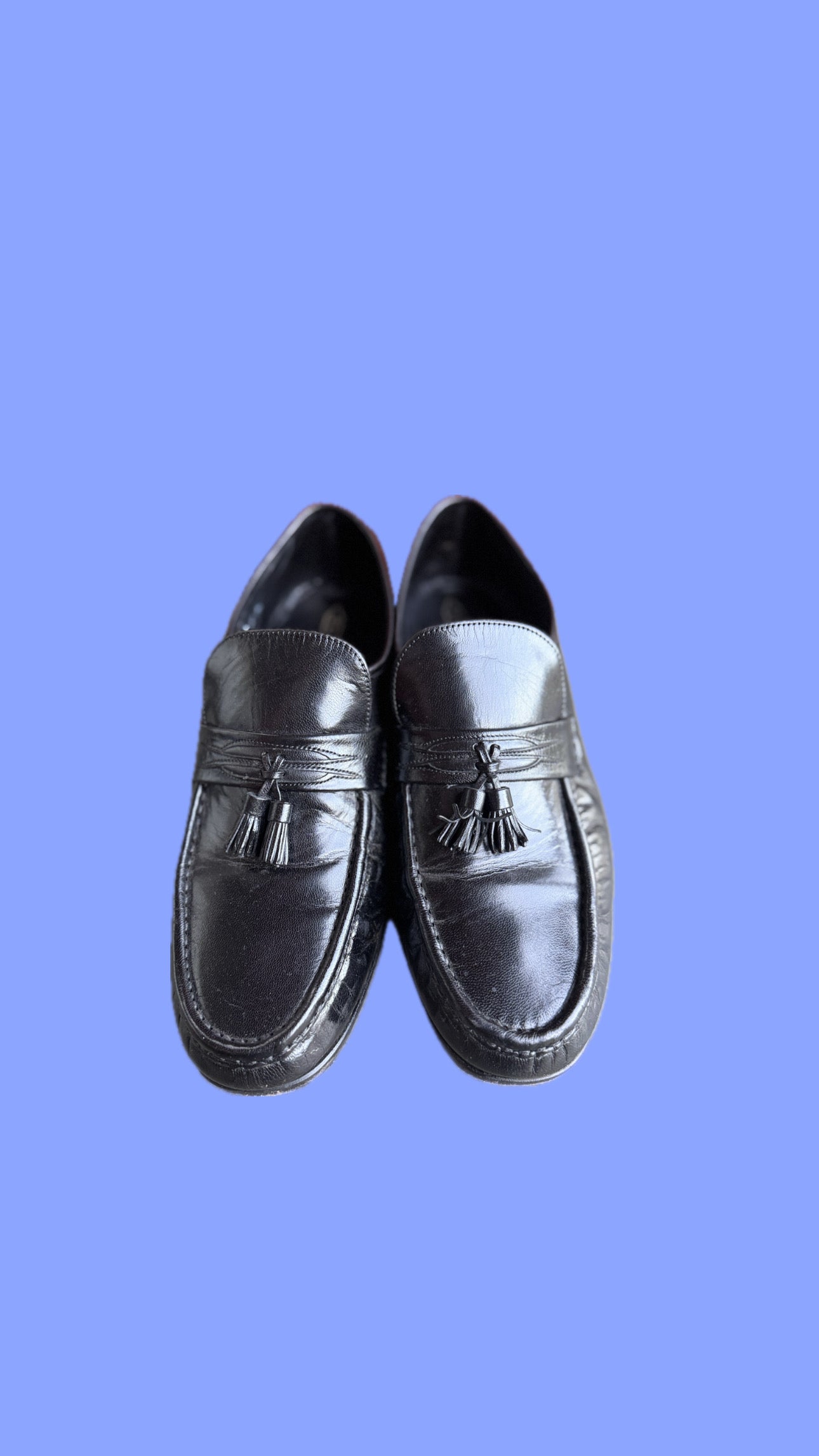 Vintage Black Florsheim Tassel Loafers