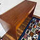 Danish Teak Writing Desk / Console Table – Mid Century Modern, Finished All Sides