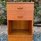 Vintage Teak Bedside Table